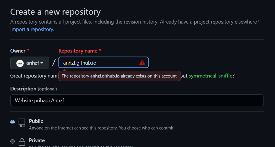 Membuat repository